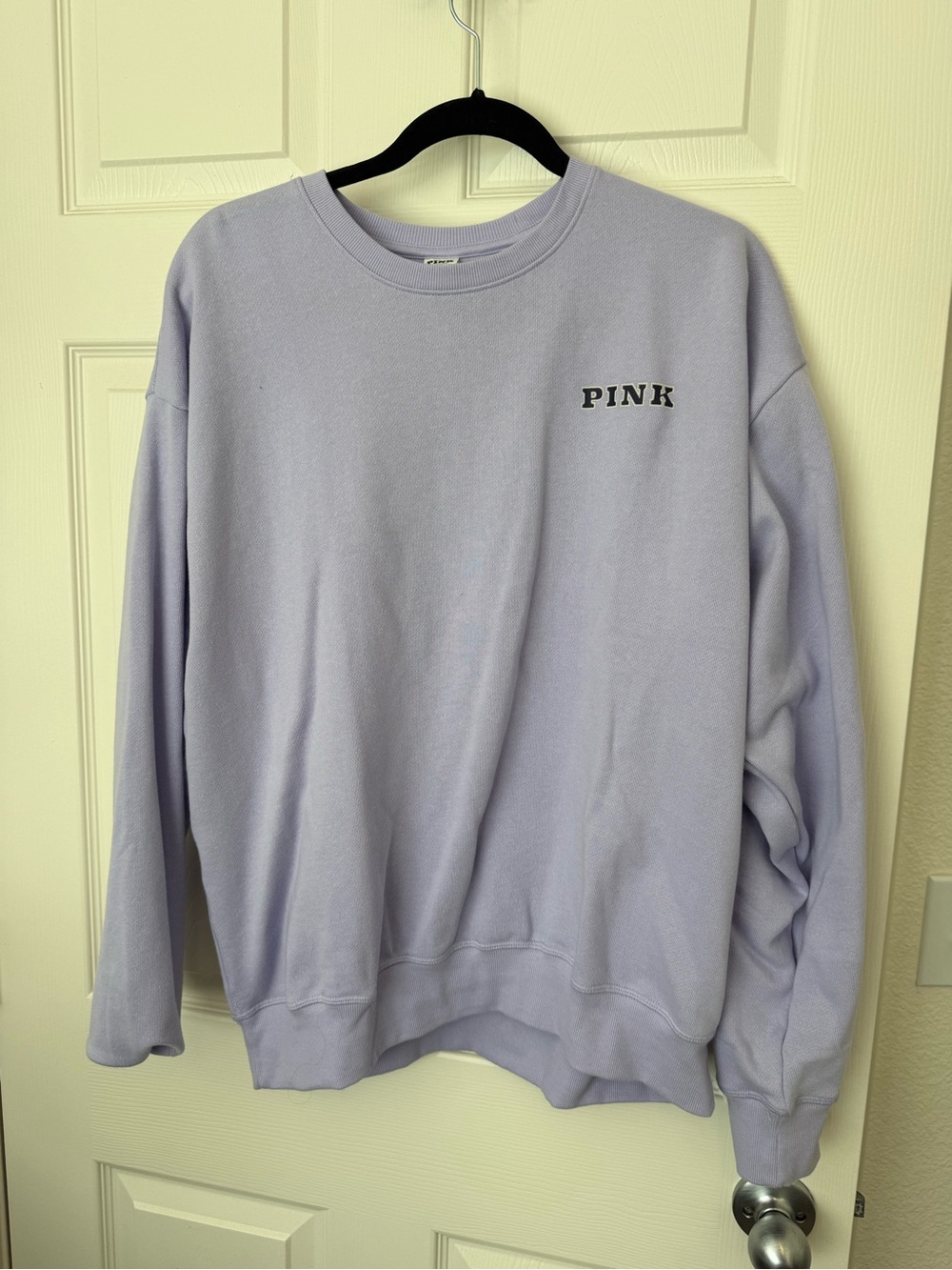 PINK Victoria's Secret Light Lavender Crewneck Sweatshirt
